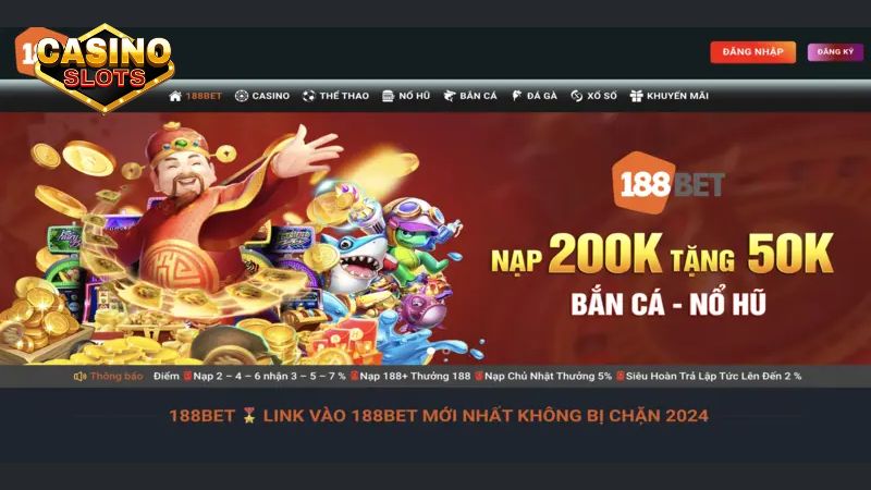 188Bet - Trang web game slot với đa dạng tính năng thú vị